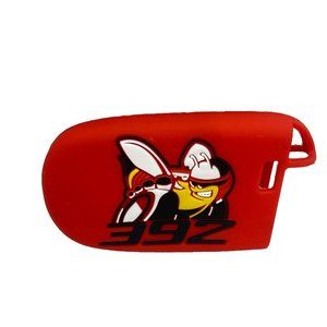 Silicone Car Key Cover Case Protector For Scat pack 392 Charger Challenger Red